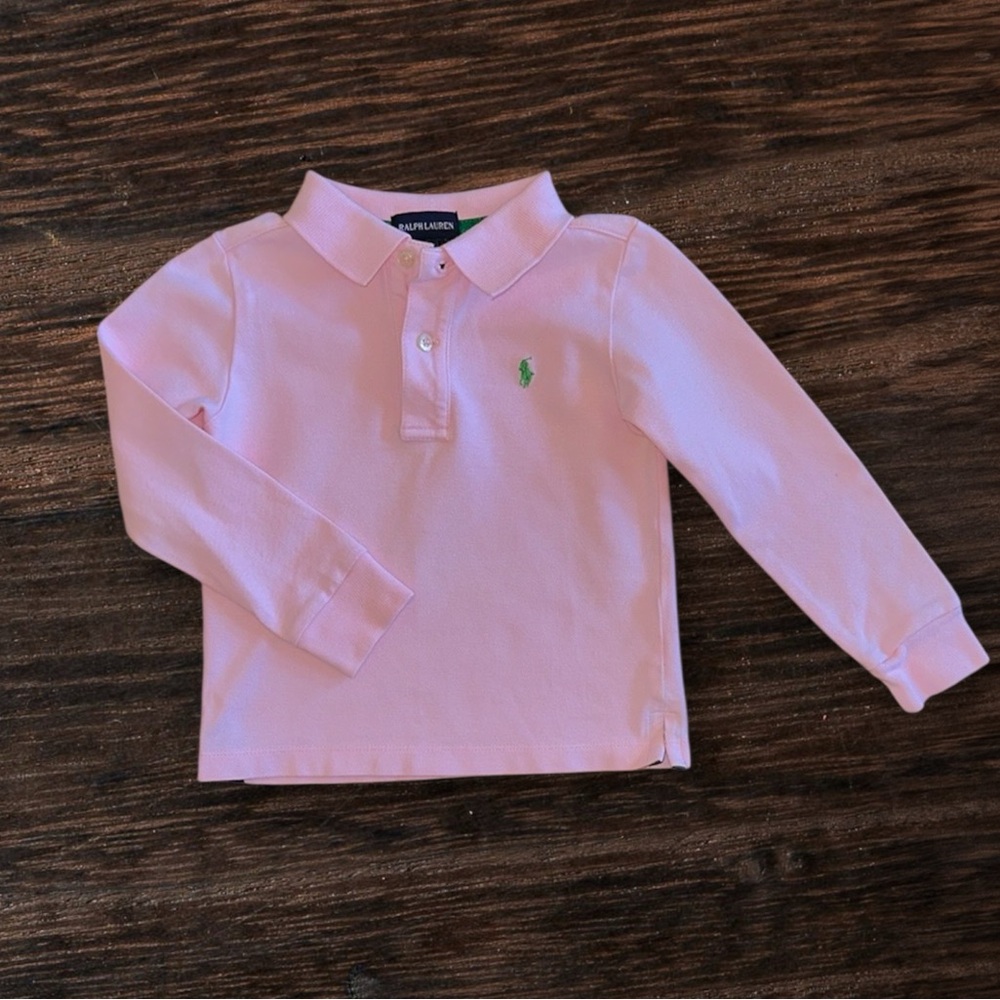 Ralph Lauren Pink Polo Classic Cotton Shirt, 3T